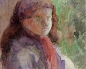 卡米耶毕沙罗 - Portrait of the Artist's Son, Ludovic-Rudolphe